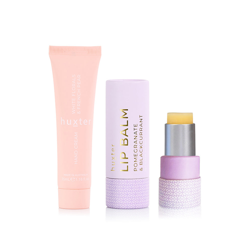 Lip &amp; Hand Cream Duo - Limited Edition White Florals &amp; French Pear