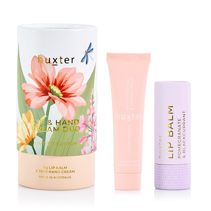 Lip &amp; Hand Cream Duo - Limited Edition White Florals &amp; French Pear